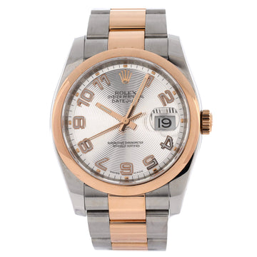 Rolex Oyster Perpetual Datejust Automatic Watch Stainless Steel and Rose Gold 36