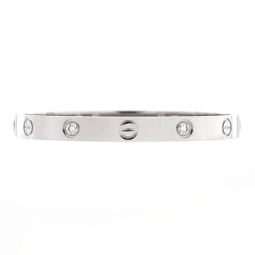 Cartier Love 4 Diamond Bracelet 18K White Gold and Diamonds