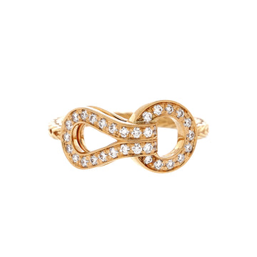 Cartier Agrafe Vine Ring 18K Yellow Gold with Diamonds Small
