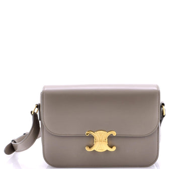 Celine Triomphe Shoulder Bag Smooth Calfskin Medium