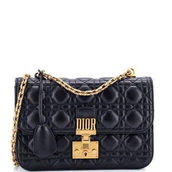 Christian Dior Dioraddict Flap Bag Cannage Quilt Lambskin Medium
