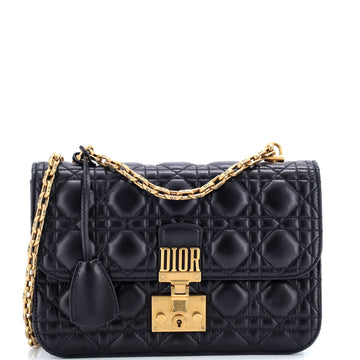 Christian Dior Dioraddict Flap Bag Cannage Quilt Lambskin Medium