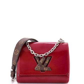 Louis Vuitton Twist Handbag Vernis with Monogram Canvas PM