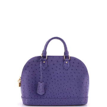 Louis Vuitton Alma Handbag Ostrich PM
