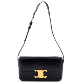 Celine Triomphe East-West Shoulder Bag Smooth Calfskin