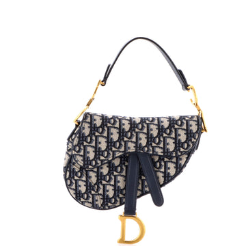 Christian Dior Saddle Handbag Oblique Canvas Mini