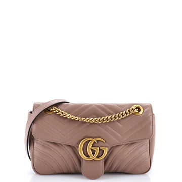 Gucci GG Marmont Flap Bag Matelasse Leather Small