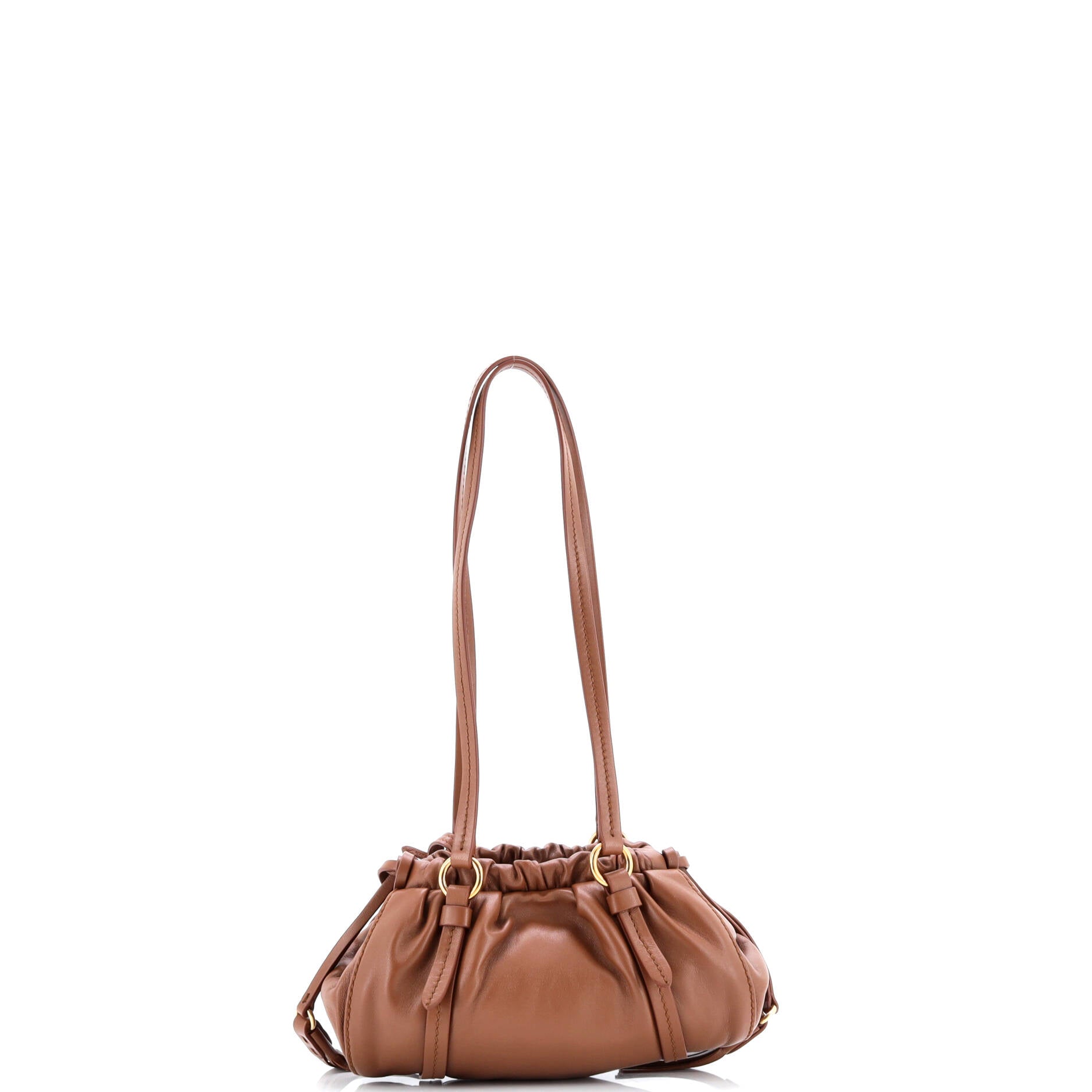 Miu Miu Joie Archive 2006 Shoulder Bag Leather Small Brown 35874693