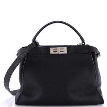 Fendi Selleria Peekaboo Bag Rigid Leather Regular