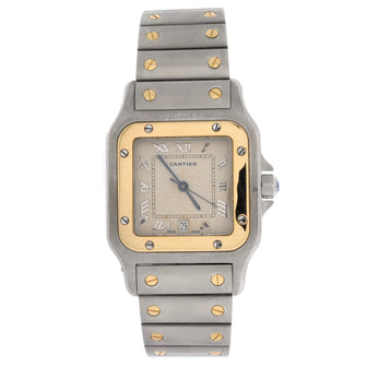 Cartier Santos de Cartier Galbee Quartz Watch Stainless Steel and Yellow Gold 24