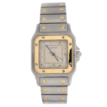 Cartier Santos de Cartier Galbee Quartz Watch Stainless Steel and Yellow Gold 24
