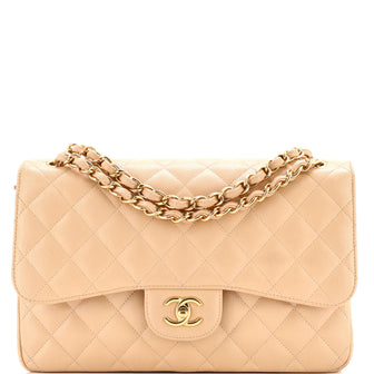 Chanel Classic Double Flap Bag Quilted Caviar Jumbo