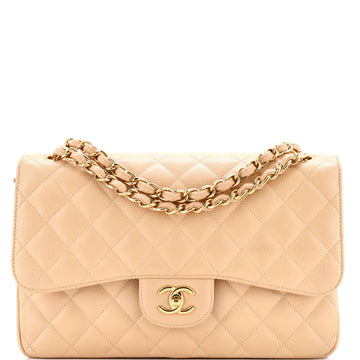 Chanel Classic Double Flap Bag Quilted Caviar Jumbo