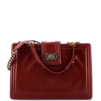 Chanel Boy Tote Glazed Calfskin Large