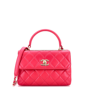 Chanel Trendy CC Top Handle Bag Quilted Lambskin Small
