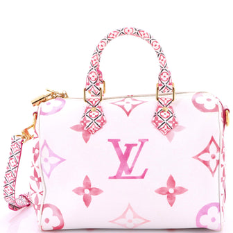 Louis Vuitton Speedy Bandouliere Bag By The Pool Monogram Watercolor Giant 25