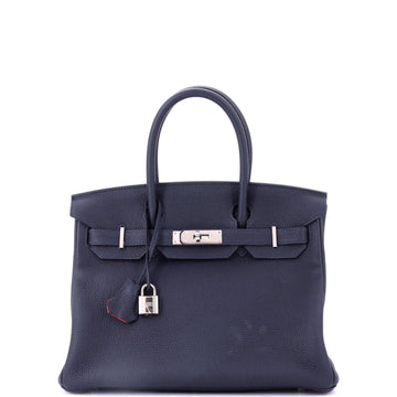 Hermes Birkin Handbag Verso Togo with Palladium Hardware 30