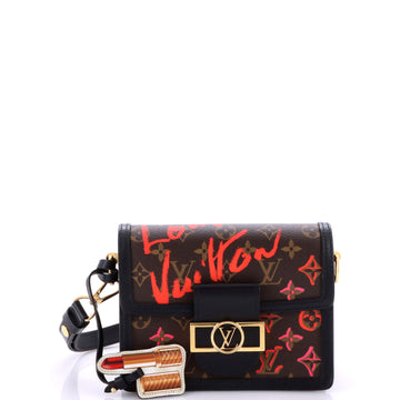 Louis Vuitton Dauphine Shoulder Bag Limited Edition Fall in Love Monogram Canvas Mini