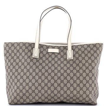 Gucci Plus Tote GG Coated Canvas with Leather Large