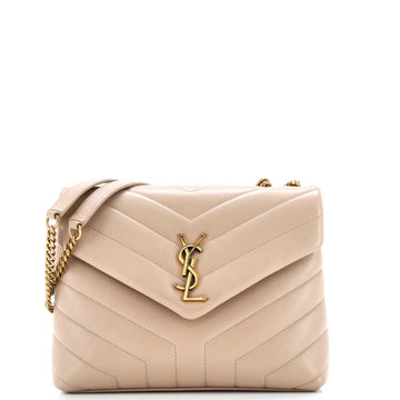 Saint Laurent Loulou Shoulder Bag Matelasse Chevron Leather Small