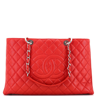 Chanel Grand Shopping Tote Quilted Caviar XL