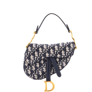 Christian Dior Saddle Handbag Oblique Canvas Mini