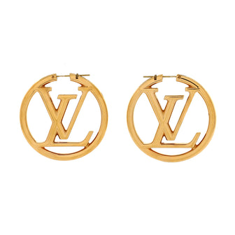 Louis Vuitton Louise Hoop Earrings Metal GM