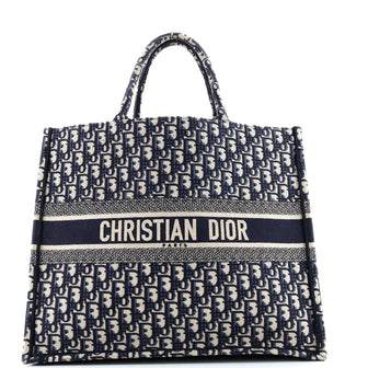 Christian Dior Book Tote Oblique Canvas Large