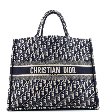 Christian Dior Book Tote Oblique Canvas Large