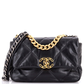 Chanel 19 Flap Bag Quilted Leather Medium