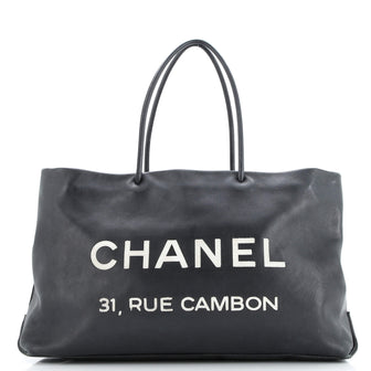 Chanel Essential 31 Rue Cambon Shopping Tote Leather Medium