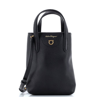 Salvatore Ferragamo Gancini Tote Leather Mini