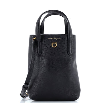 Salvatore Ferragamo Gancini Tote Leather Mini