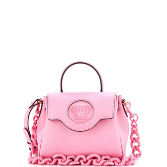 Versace La Medusa Top Handle Bag Leather Small