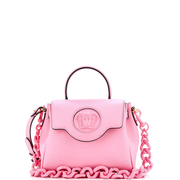 Versace La Medusa Top Handle Bag Leather Small
