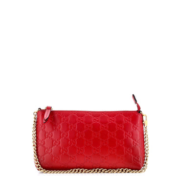 Gucci Chain Wristlet Wallet Guccissima Leather