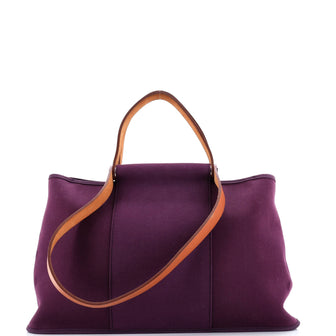 Hermes Cabag Elan Toile and Leather 39