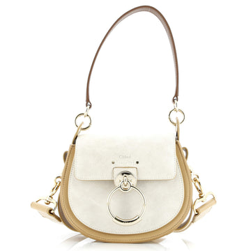 Chloe Tess Bag Suede with Leather Small