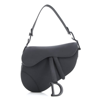 Christian Dior Ultra Matte Saddle Handbag Leather Medium
