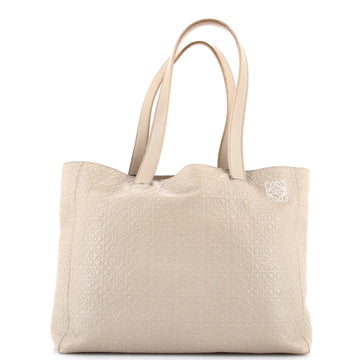 Loewe T Shopper Tote Anagram Embossed Leather