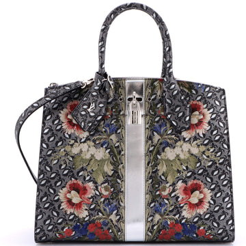 Louis Vuitton City Steamer Handbag Floral Printed Epi Leather MM