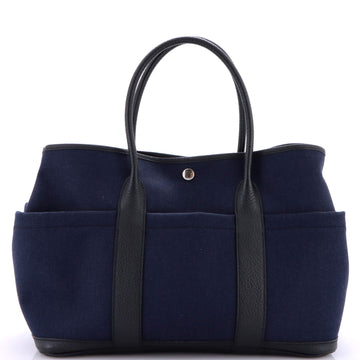 Hermes Garden Party Pockets Tote Toile and Leather 36