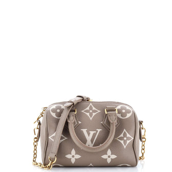 Louis Vuitton Speedy Bandouliere Bag Bicolor Monogram Empreinte Giant 20