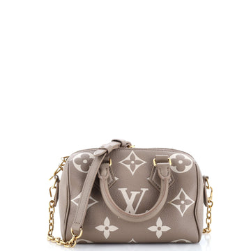 Louis Vuitton Speedy Bandouliere Bag Bicolor Monogram Empreinte Giant 20