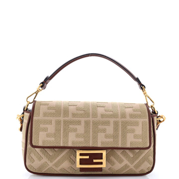 Fendi Baguette NM Bag Zucca Embroidered Canvas Medium