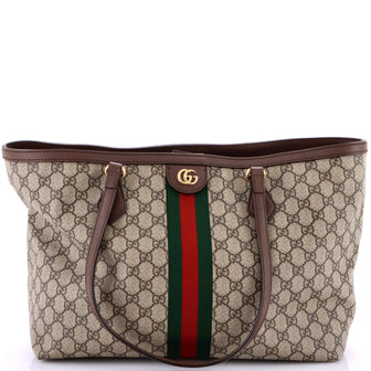 Gucci Ophidia Shopping Tote GG Coated Canvas Medium