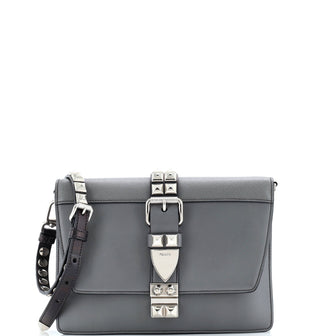 Prada Elektra Shoulder Bag Studded Leather Small