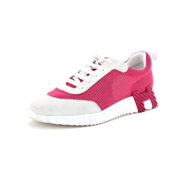 Hermes Women's Bouncing Sneakers Fabric and Suede