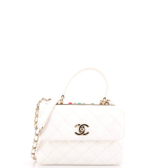 Chanel Trendy CC Top Handle Bag Quilted Lambskin and Lacquered Metal Mini
