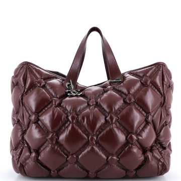 Chanel Chesterfield Shopping Tote Quilted Leather Large